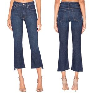 MOTHER Denim The Insider Crop Step Fray Jeans in Clean Sweep Size: 26 EUC